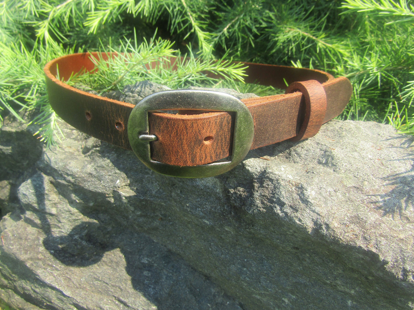 1 inch wide Narrow leather belt/ Womans Belt  belt/full grain brown leather womans belt/ Crazy Horse Water Buffalo Leather