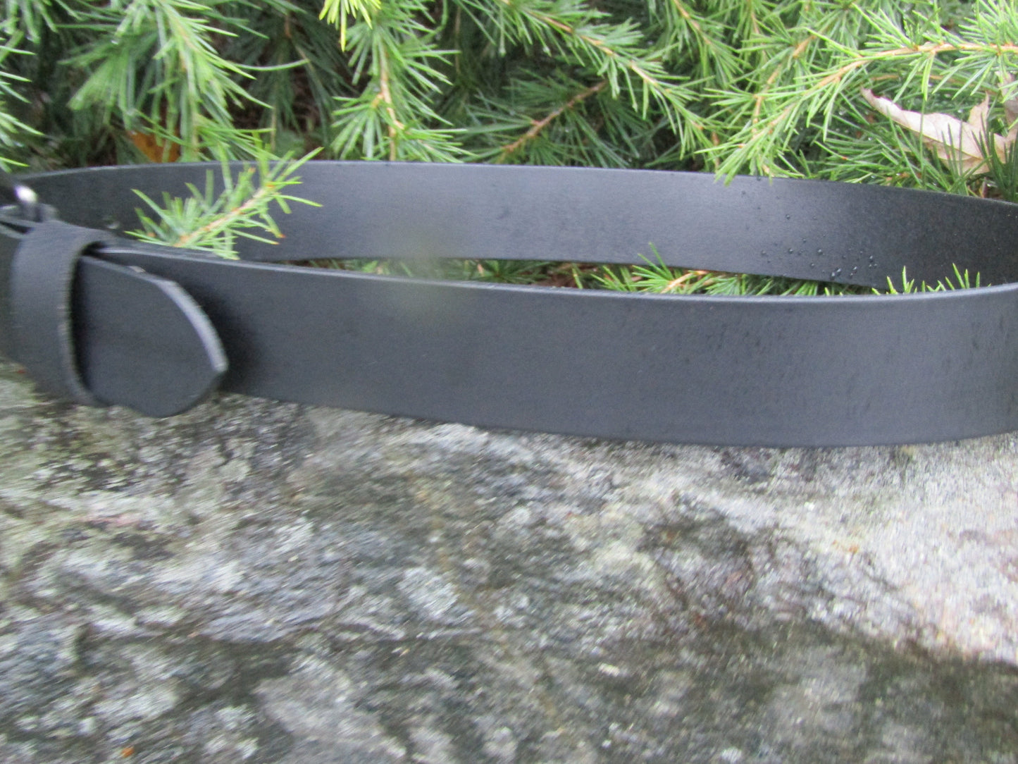 1 1/2" wide Black full grain leather belt Made in USA-Custom Handmade, Casual Belt,  mens leather belt, womans leather belt,