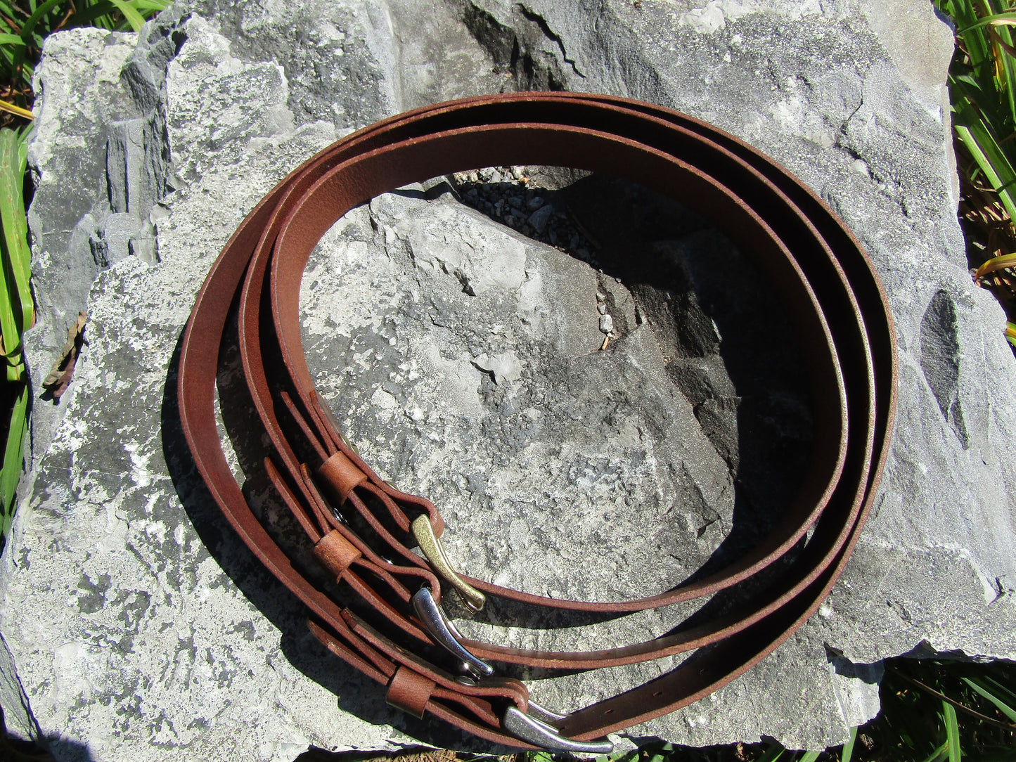 1 1/2 Inch Custom Leather Belt | Full Grain Water Buffalo | Handcrafted in USA | Stylish Unisex Accessory