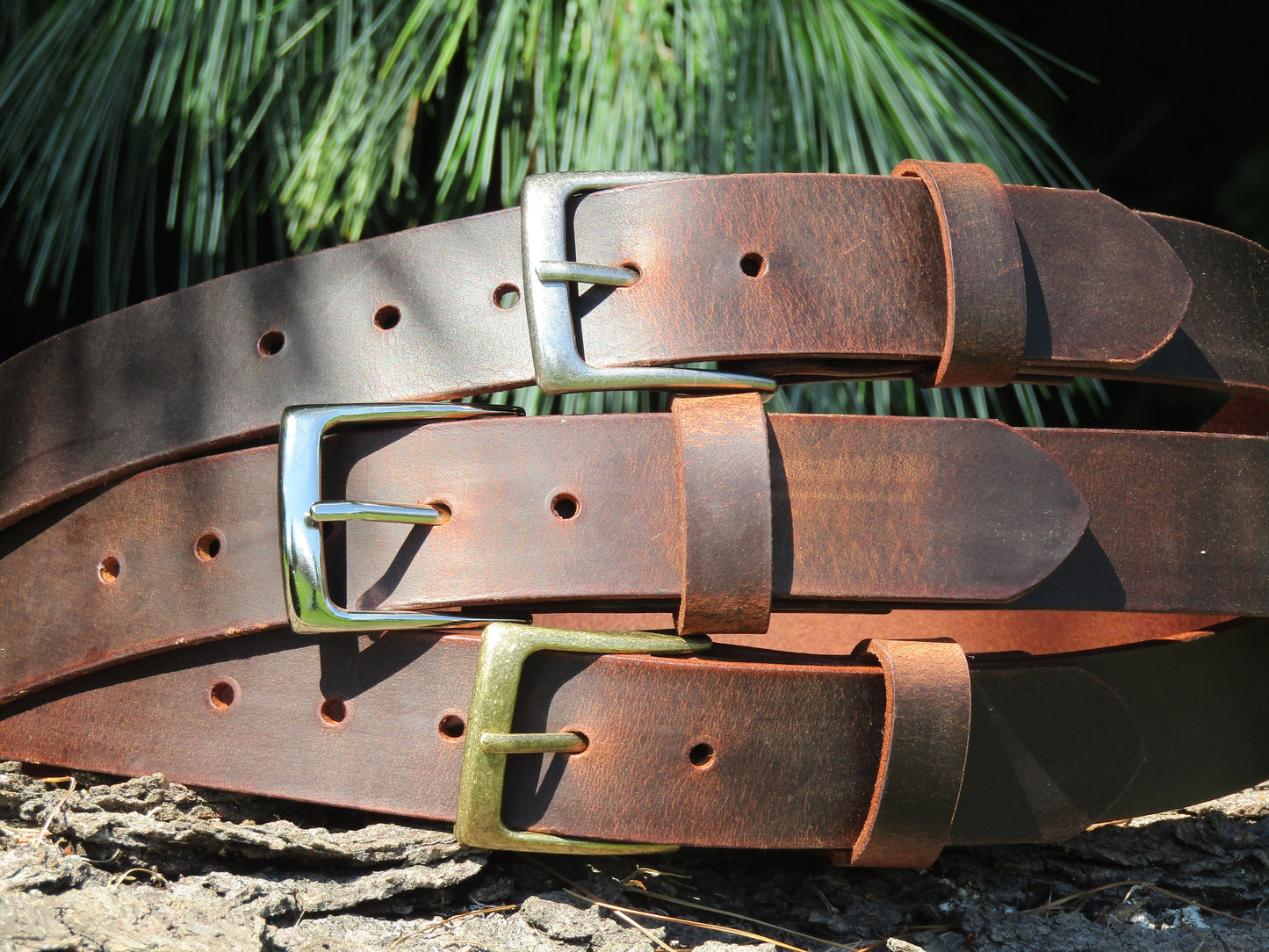 1 1/2 Inch Custom Leather Belt | Full Grain Water Buffalo | Handcrafted in USA | Stylish Unisex Accessory