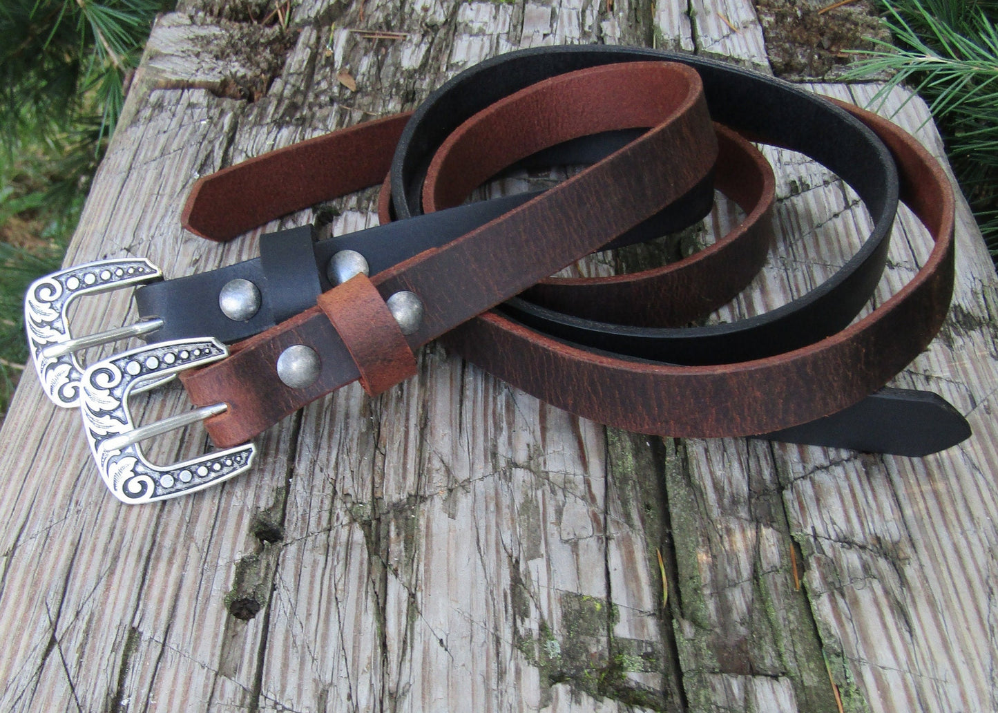 Skinny Leather belt Full Grain leather belt, custom belt, handmade gift, women's casual leather belt, personalized gift, USA made, 3/4" belt