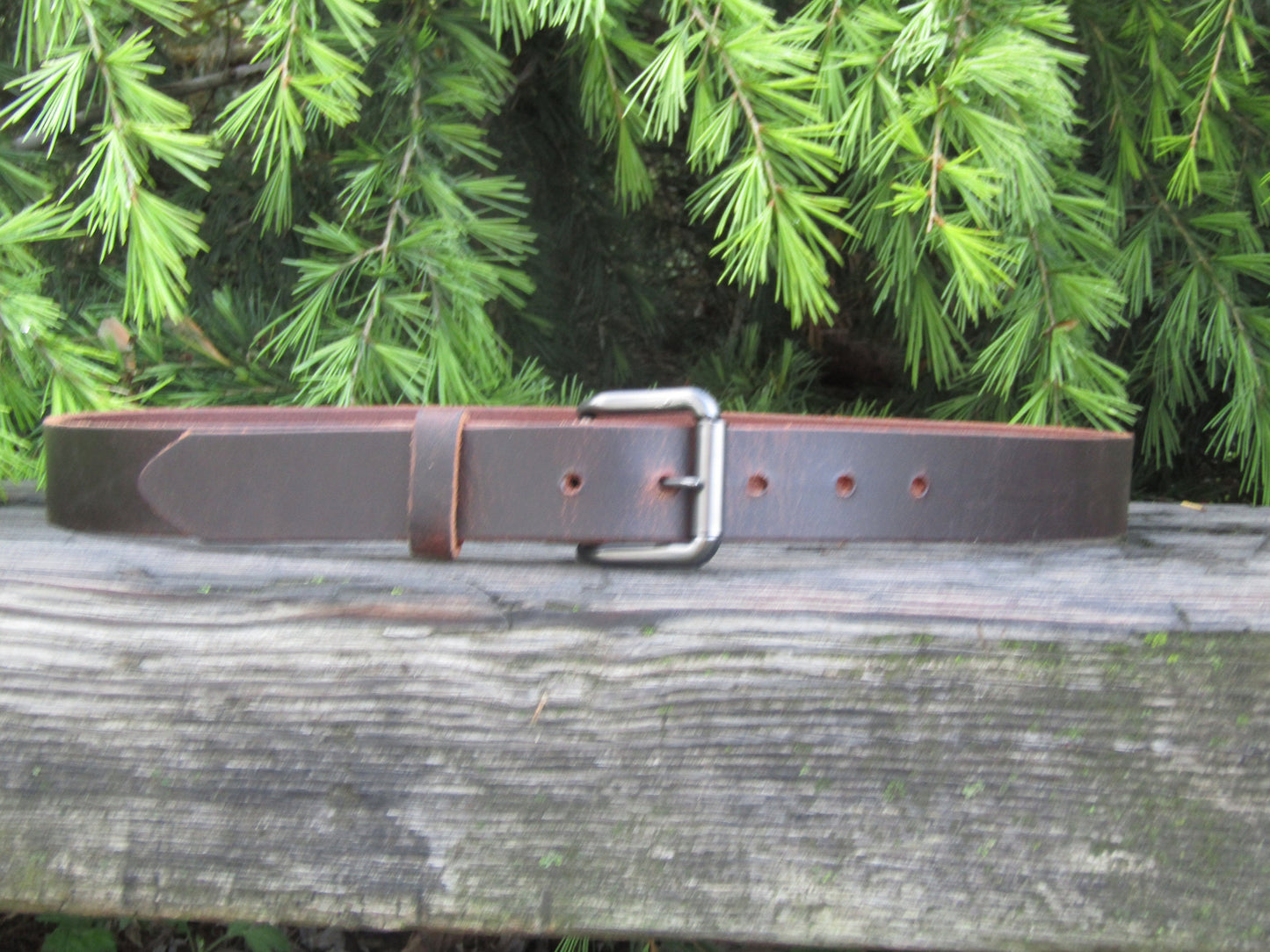 1 1/4" wide  leather belt Mens Casual Vintage look Custom Handmade Belt Crazy Horse Water Buffalo leather belt  Made in USA