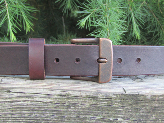 Discounted 28 inch waist Dark brown bridle Leather belt, thick leather belt,  Made in US with US hides 30 belt, leather work belt