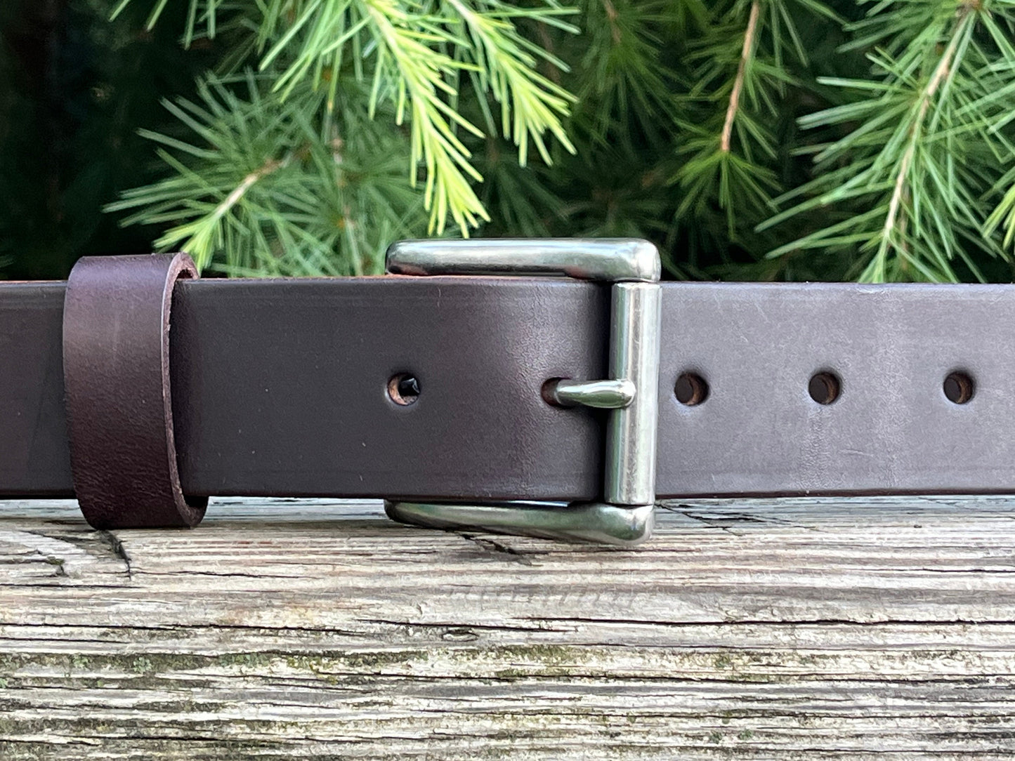 1 1/2" wide Dark brown Leather belt mens leather belt womans leather belt  Made in US with US hides  Custom made belt, handmade leather belt