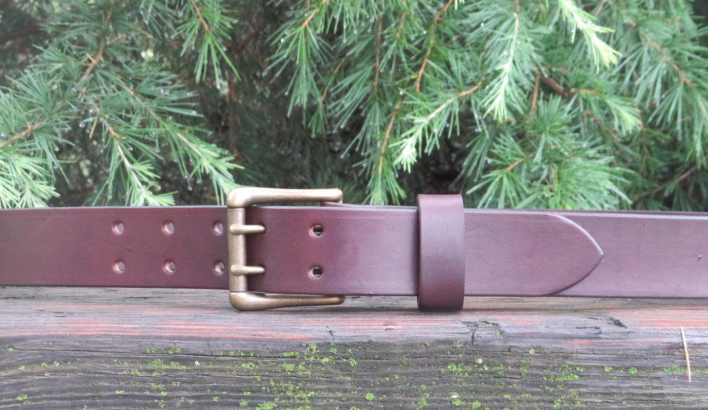 Dark brown Bridle Leather belt mens leather belt womans leather belt  Made in USA with US hides  Custom made belt handmade leather belt