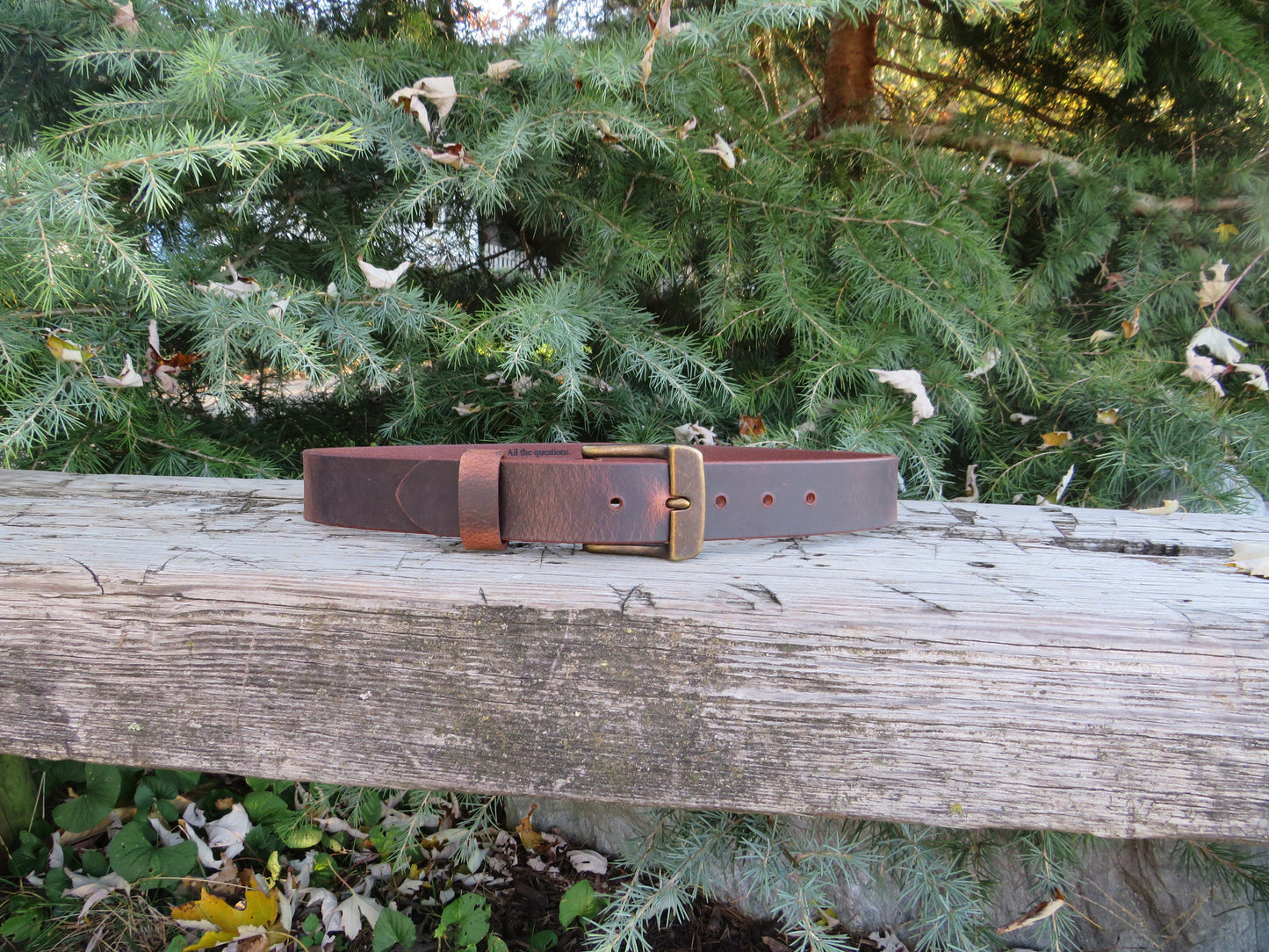 Ships Today 27 inch waist Crazy Horse Water Buffalo leather,Rustic leather belt ,Full Grain leather belt size 29