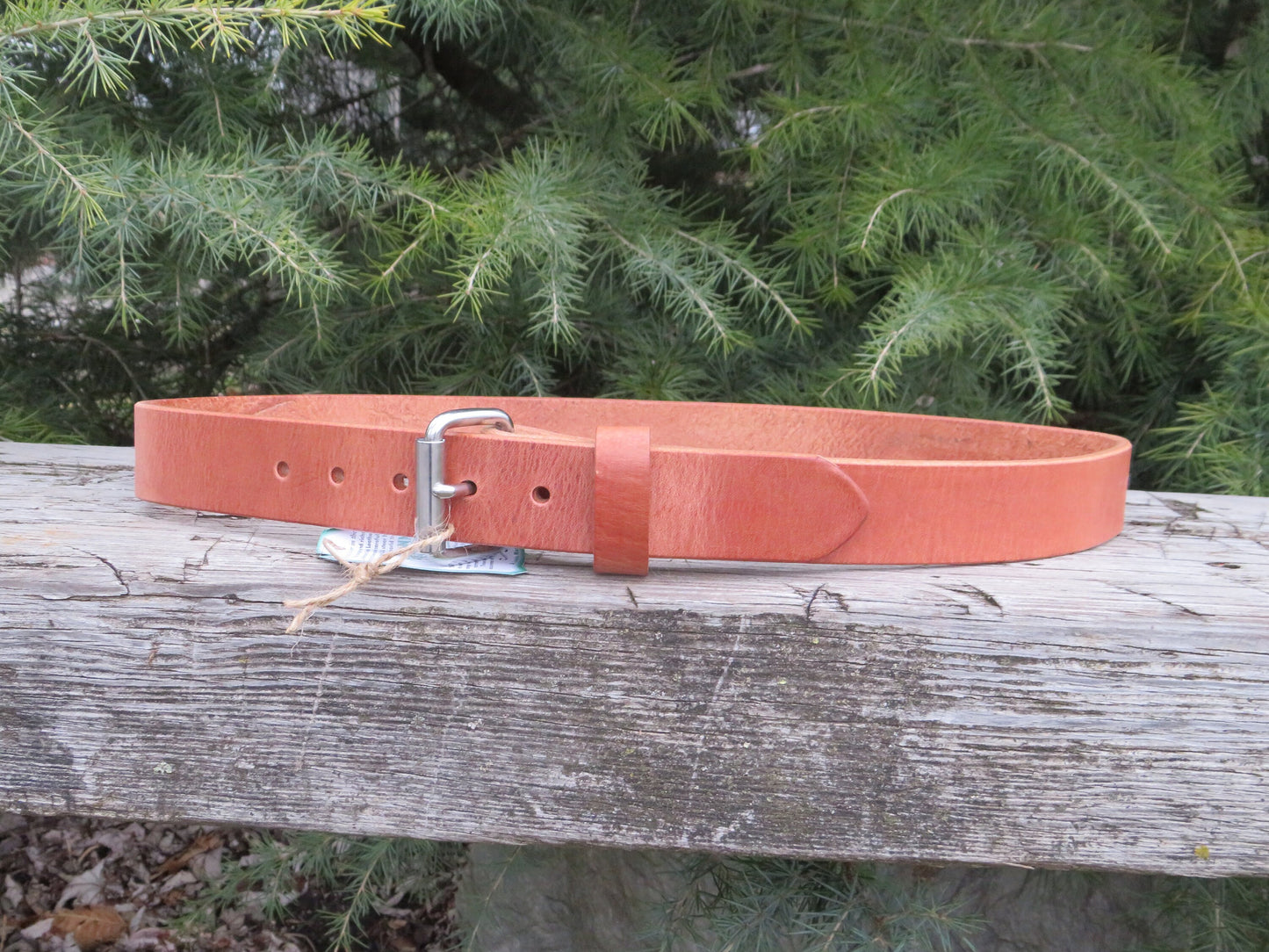 Discounted size 34 inch waist Hermann Oak Harness Leather belt,  casual belt  , vintage look belt,  unisex leather belt, 37 belt size