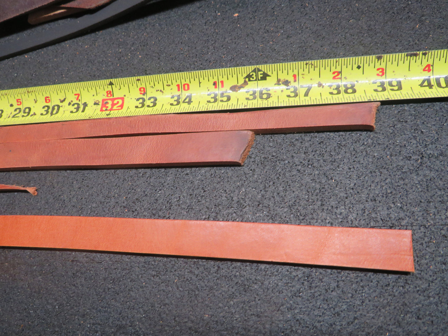 8 leather straps about over 20  in length and  almost 1/4" thick &  leather DIY leather project,leather straps, Hermann Oak harness leather