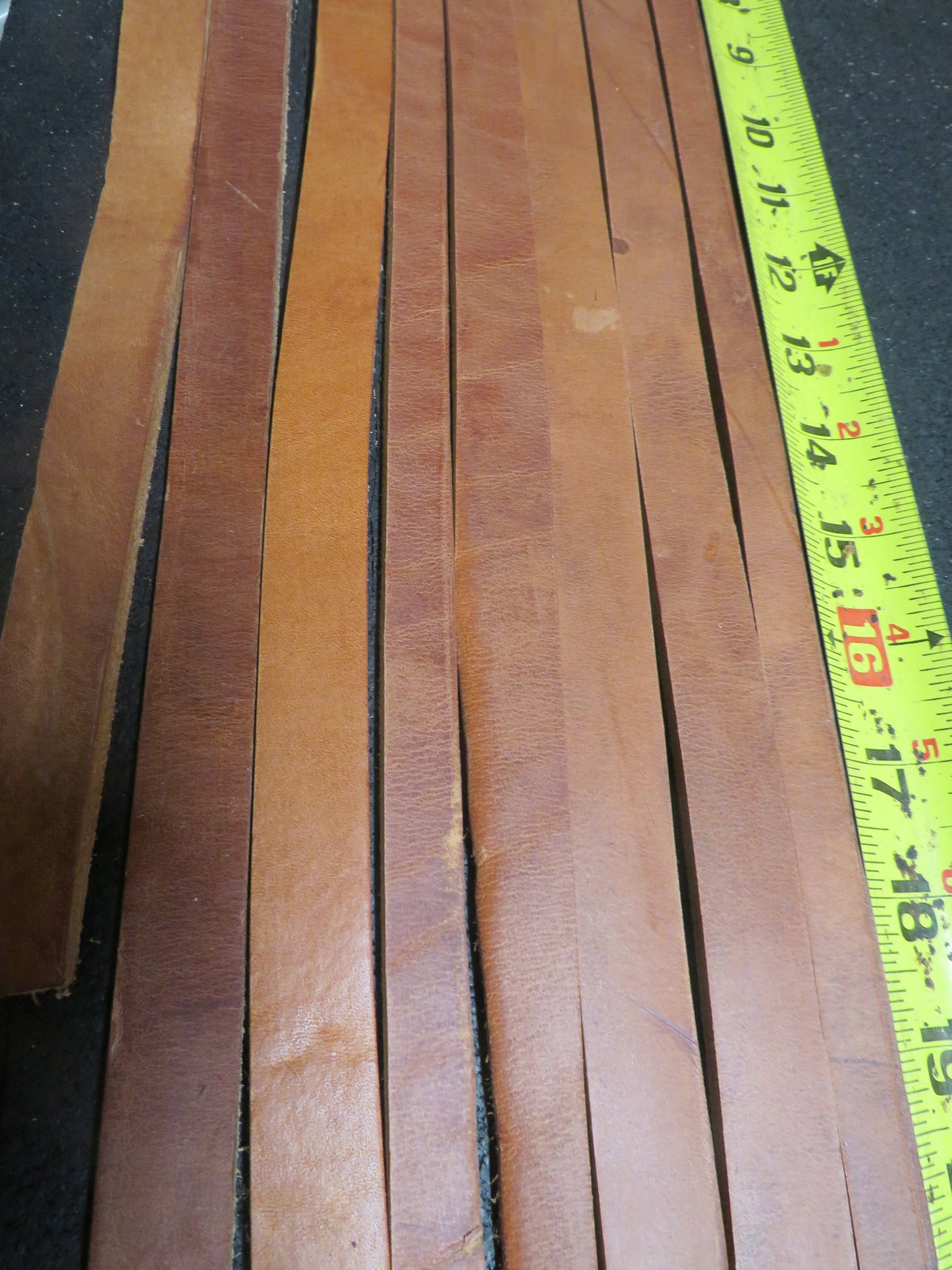 8 leather straps about over 20  in length and  almost 1/4" thick &  leather DIY leather project,leather straps, Hermann Oak harness leather