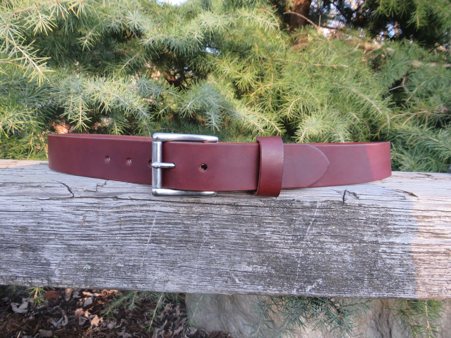 Discounted 36 inch waist Medium brown bridle Leather belt, thick leather belt,  Made in US with US hides 39 belt, leather work belt