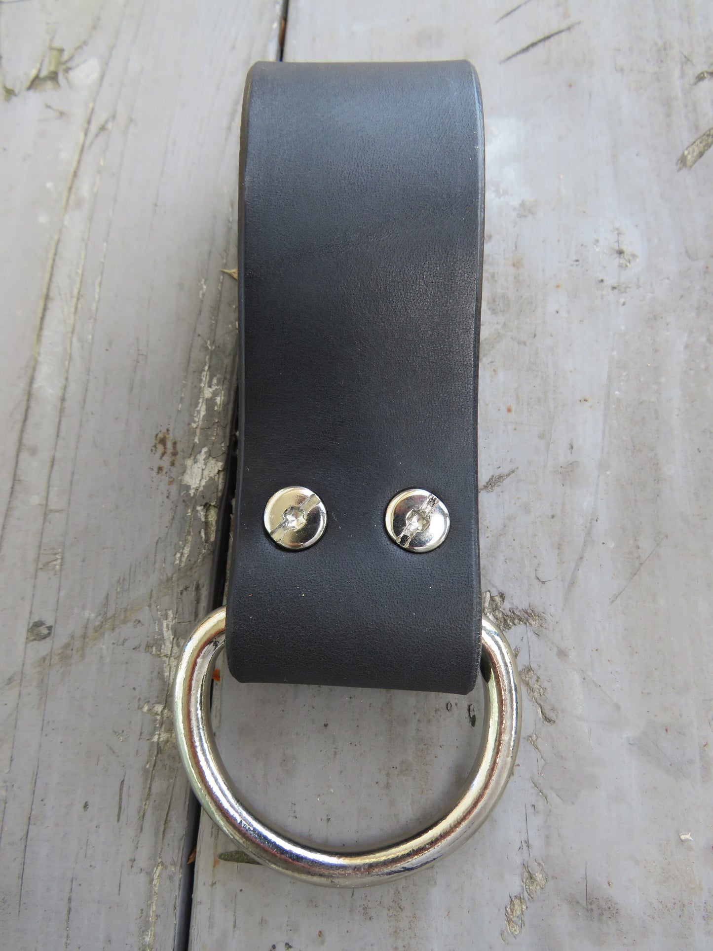 Black harness leather belt accessory