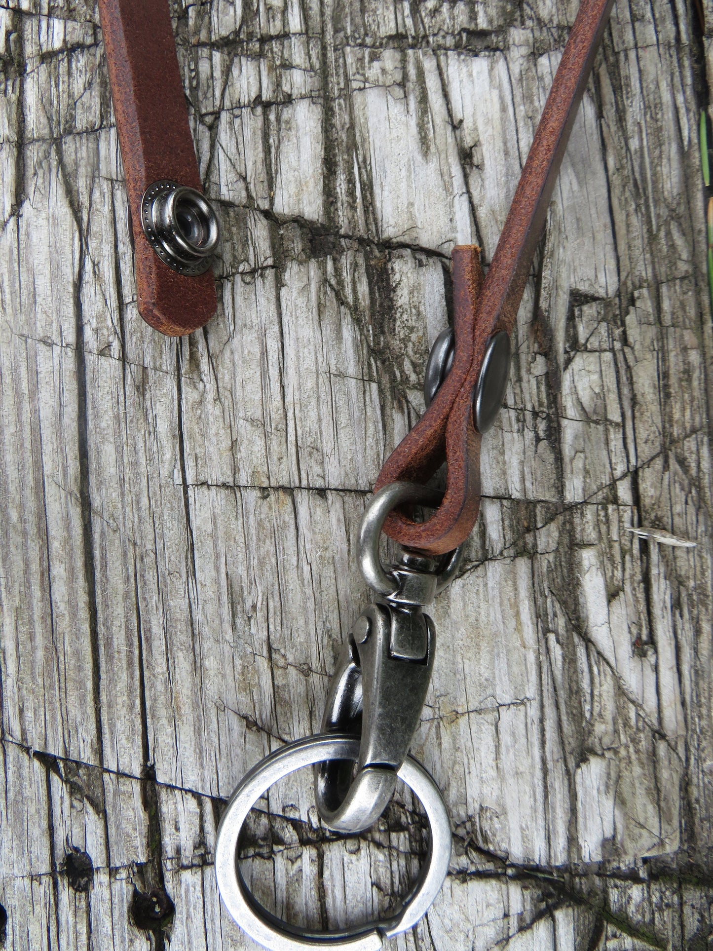 Quick Release Leather lanyard  full grain leather lanyard veg tanned leather lanyard gift for him gift for her 1/2" wide leather lanyard