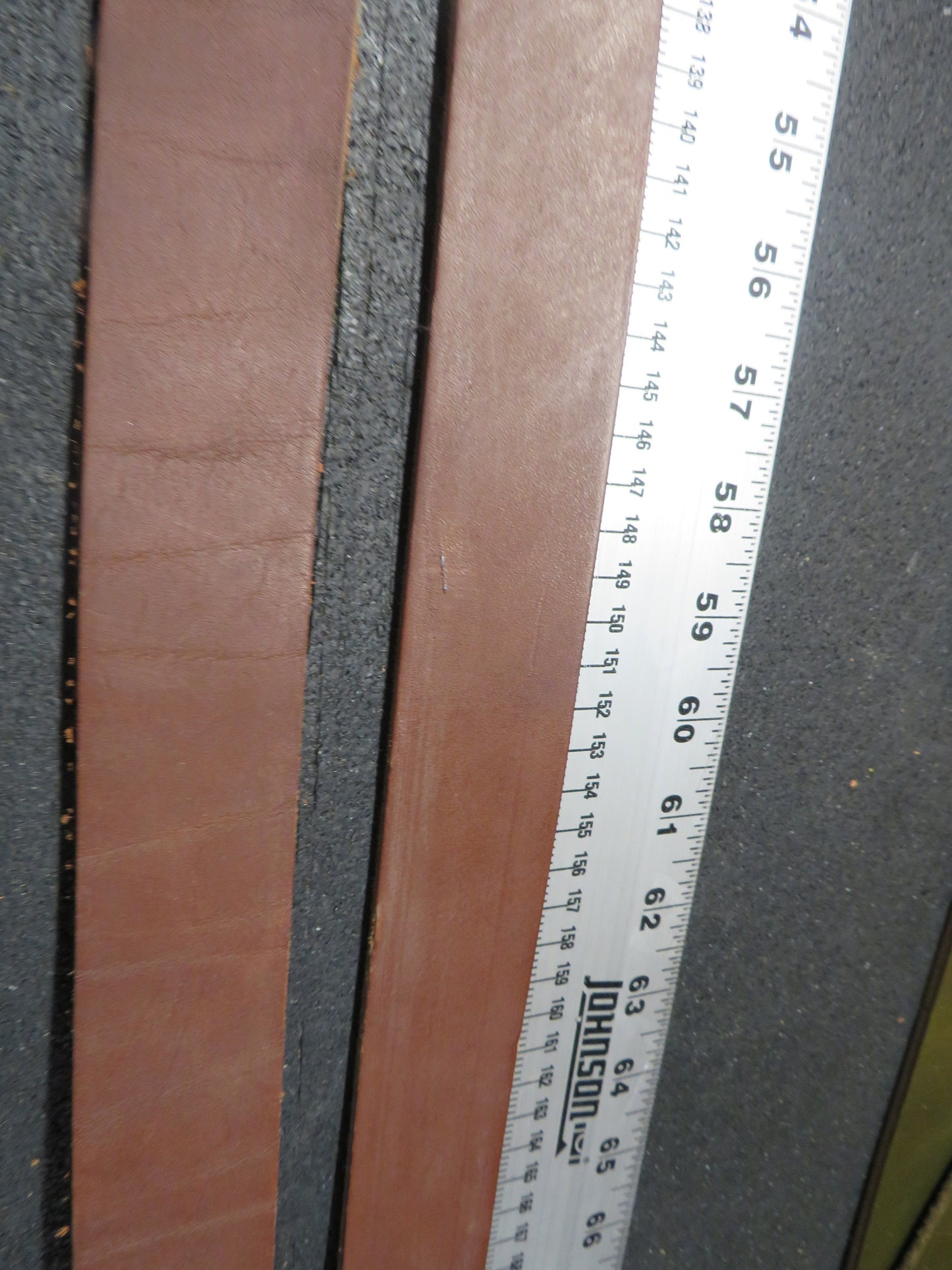 2 Medium bridle Leather  straps, leather scrap, craft leather, 7 feet 1 1/2 inch wide,  DIY leather project