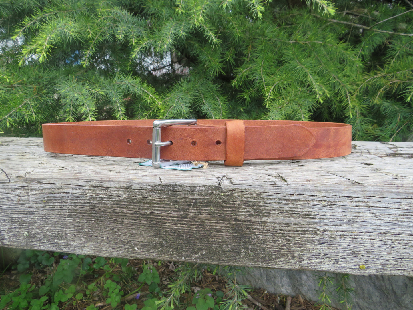 Discounted size 38 inch waist Hermann Oak Harness Leather belt, rugged leather belt , thick leather belt,  unisex leather belt, 41 belt size