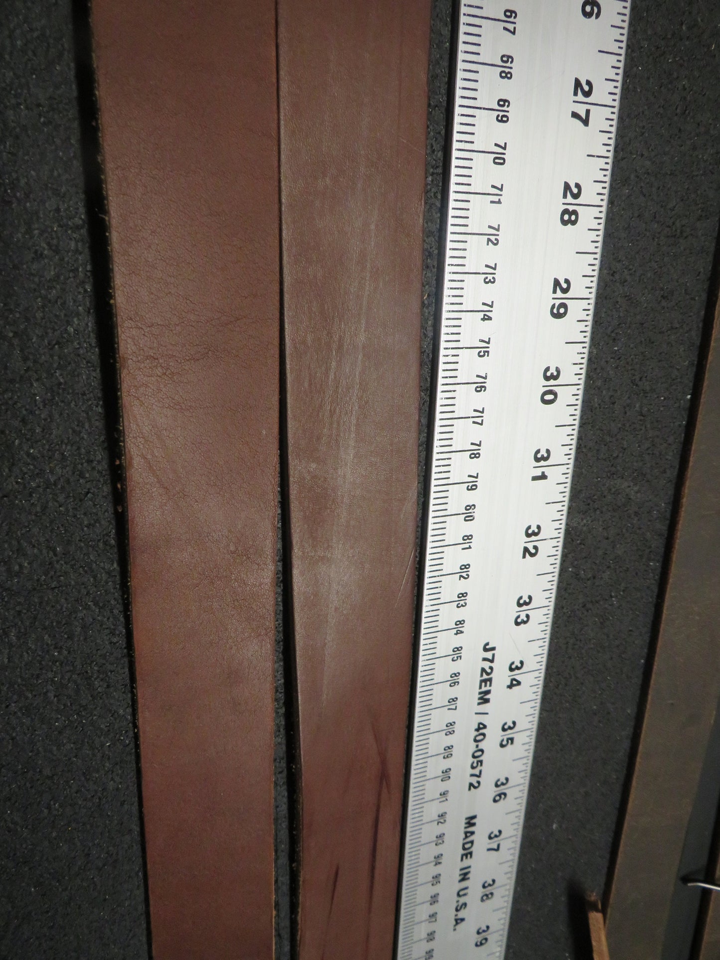 2 Medium bridle Leather  straps, leather scrap, craft leather, 7 feet 1 1/2 inch wide,  DIY leather project