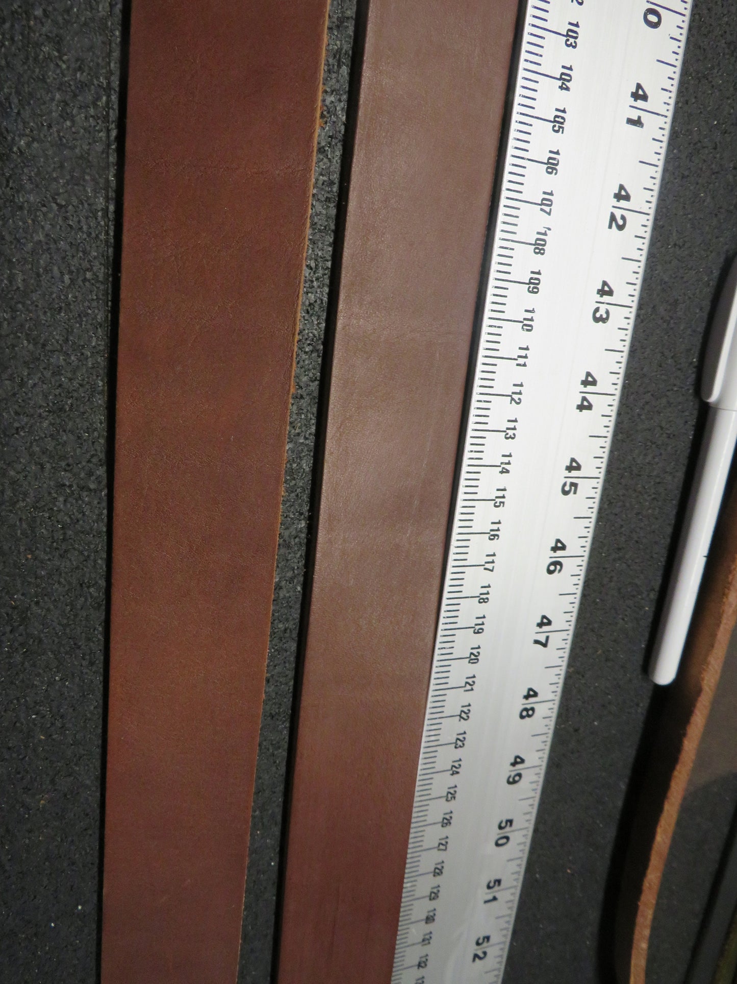 2 Medium bridle Leather  straps, leather scrap, craft leather, 7 feet 1 1/2 inch wide,  DIY leather project