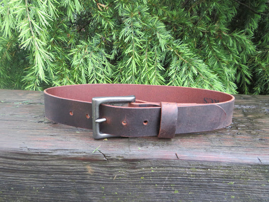 Ships Today 25 inch waist Crazy Horse Water Buffalo leather,Rustic leather belt ,Full Grain leather belt size 27