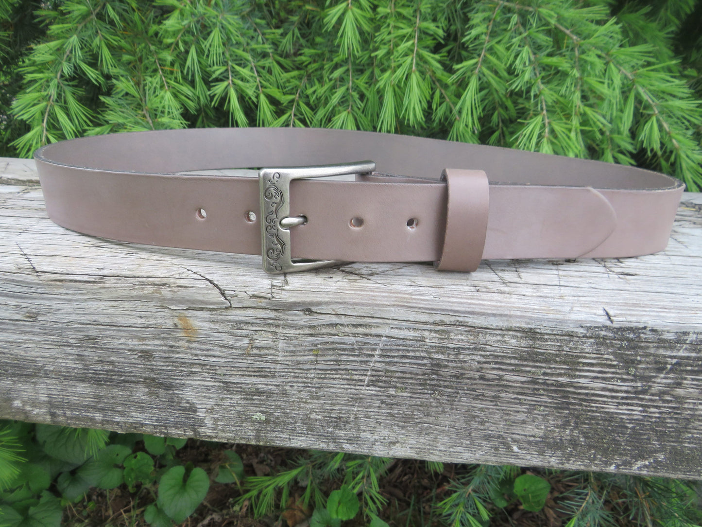 Discounted size 38 inch waist Chanin Gray Bridle Leather belt,  casual belt  , Gray Leather belt  unisex leather belt, 41 belt size