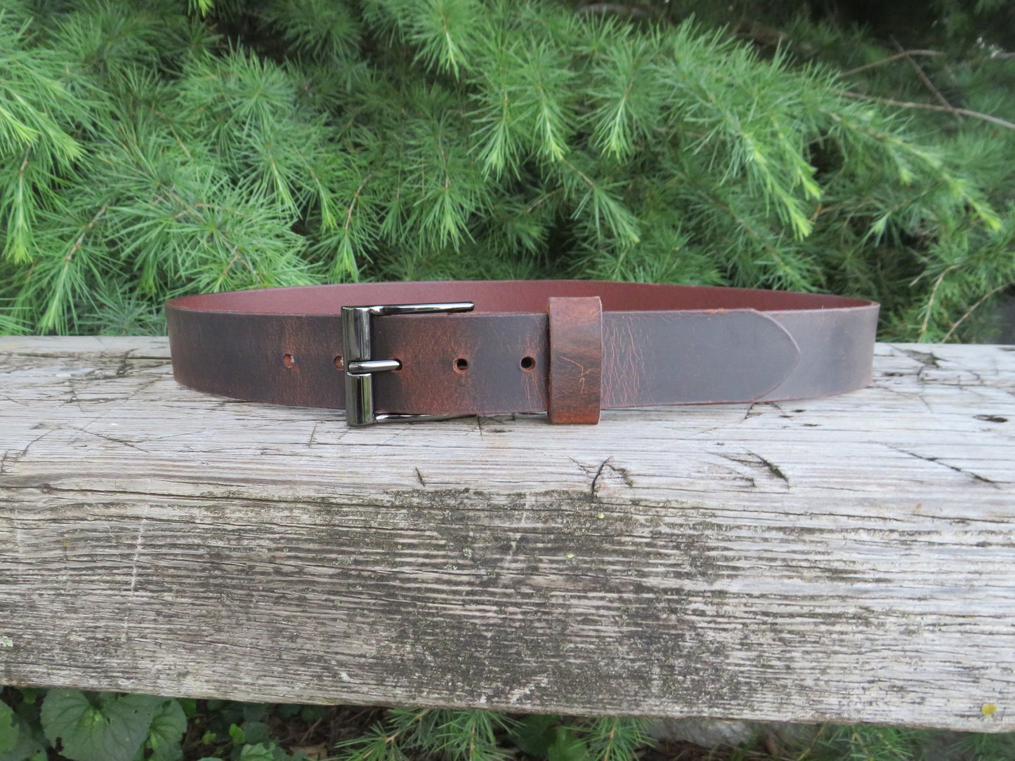 Ships Today 32 inch waist Crazy Horse Water Buffalo leather,Rustic leather belt ,1 1/2 inch wide belt Full Grain leather belt size 34.