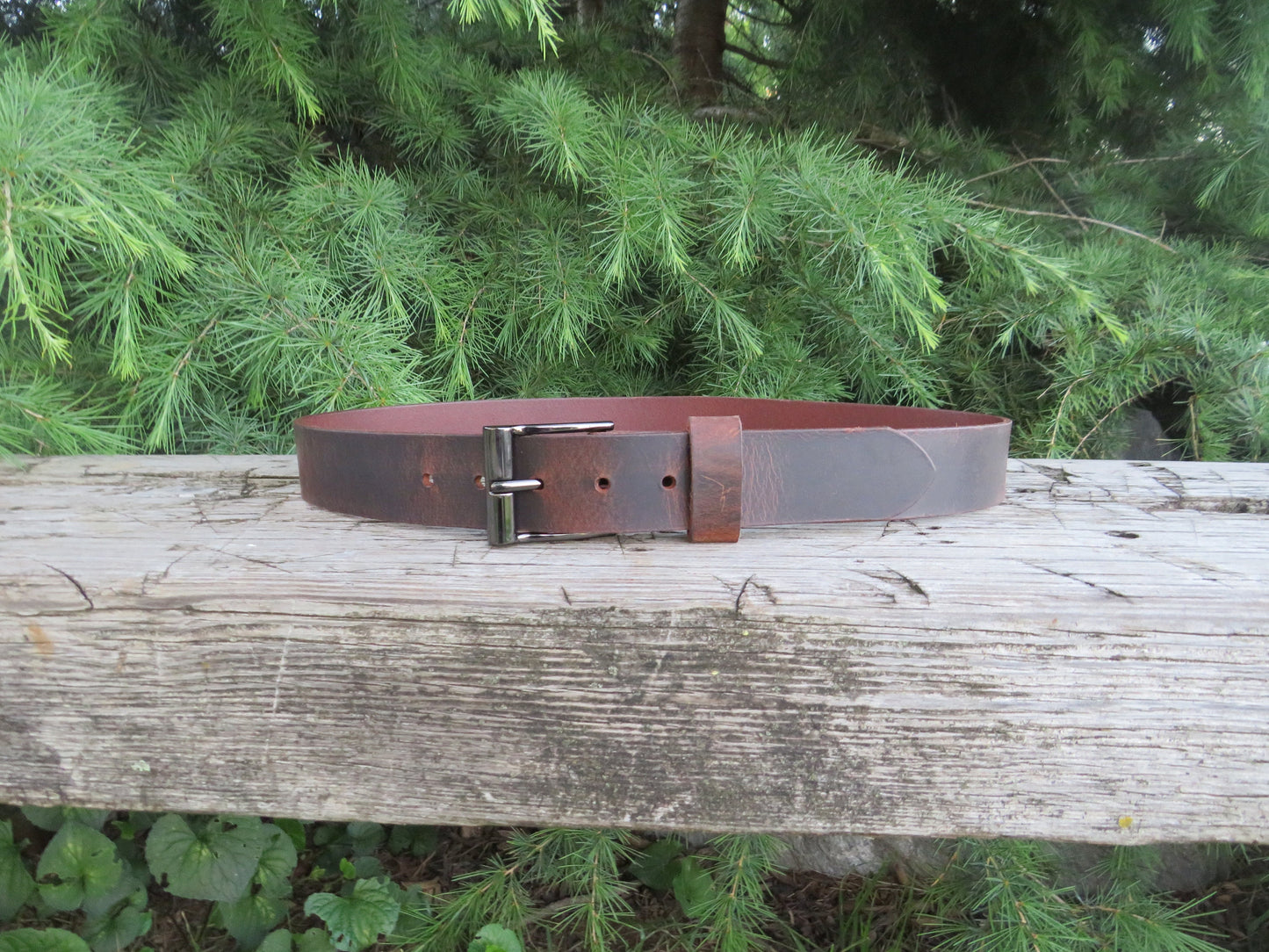 Ships Today 32 inch waist Crazy Horse Water Buffalo leather,Rustic leather belt ,1 1/2 inch wide belt Full Grain leather belt size 34.