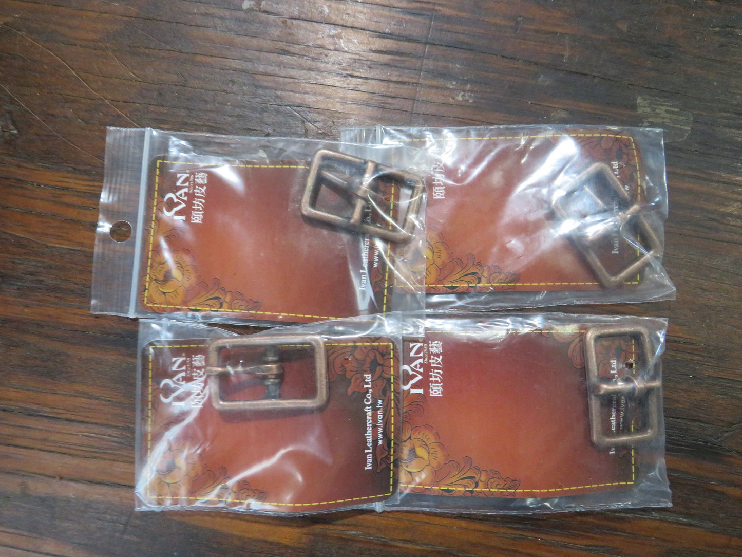 4 Buckles 1/2" wide made for a 1/2" straps antique copper finish new in bag