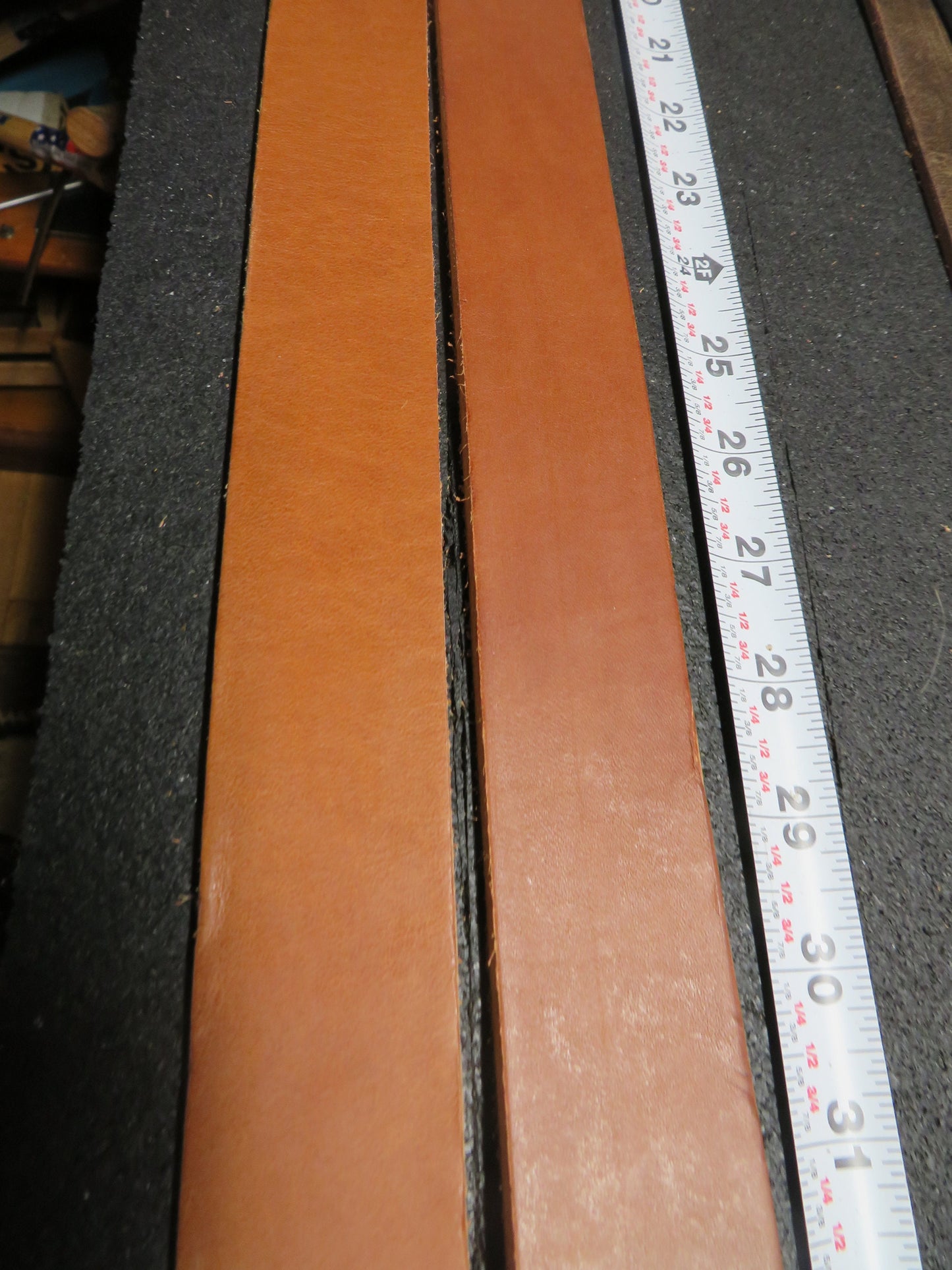 2  leather  straps  wide strap of Chanin harness leather 5-6 feet long, belt blank, leather strap, larp project leather,Ships Today