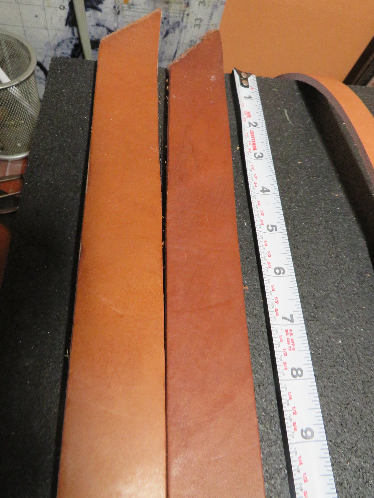 2  leather  straps  wide strap of Chanin harness leather 5-6 feet long, belt blank, leather strap, larp project leather,Ships Today