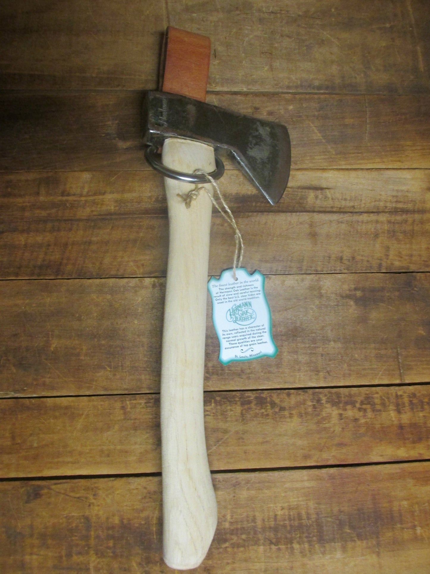 Crazy Horse Water Buffalo leather, tool holder, hammer ring, hammer holder, hatchet holder, hammer holsterhatchet ring