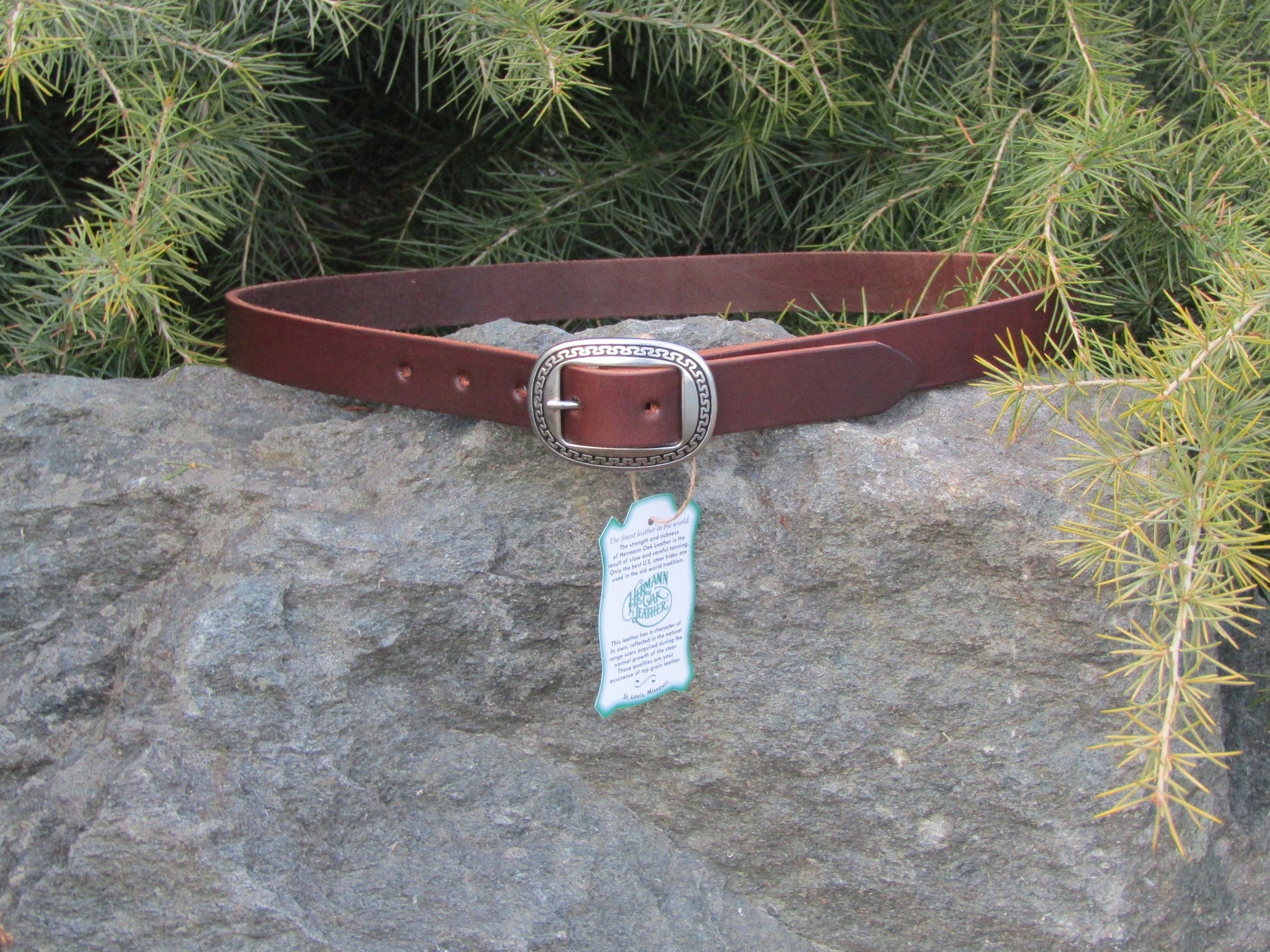 1 Inch Wide Hermann Oak Latigo Leather Belt, Womans Leather Belt, Casual  Belt. Made in Us With Hides. Custom Made Handmade - Yahoo Shopping