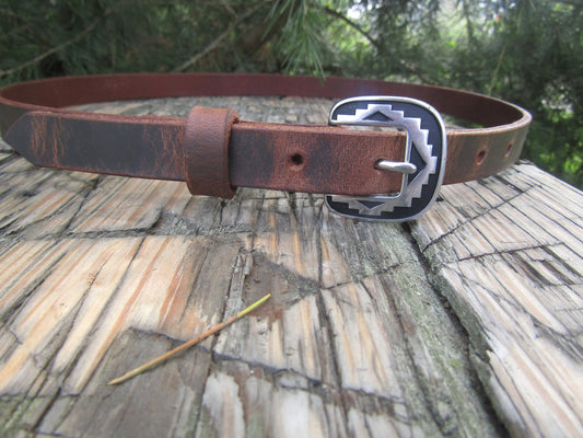 Skinny Leather Belt  3/4” – M & W Leather