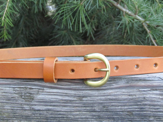 Plain Leather Belt 3/4 Wide - Leathersmith Designs Inc.