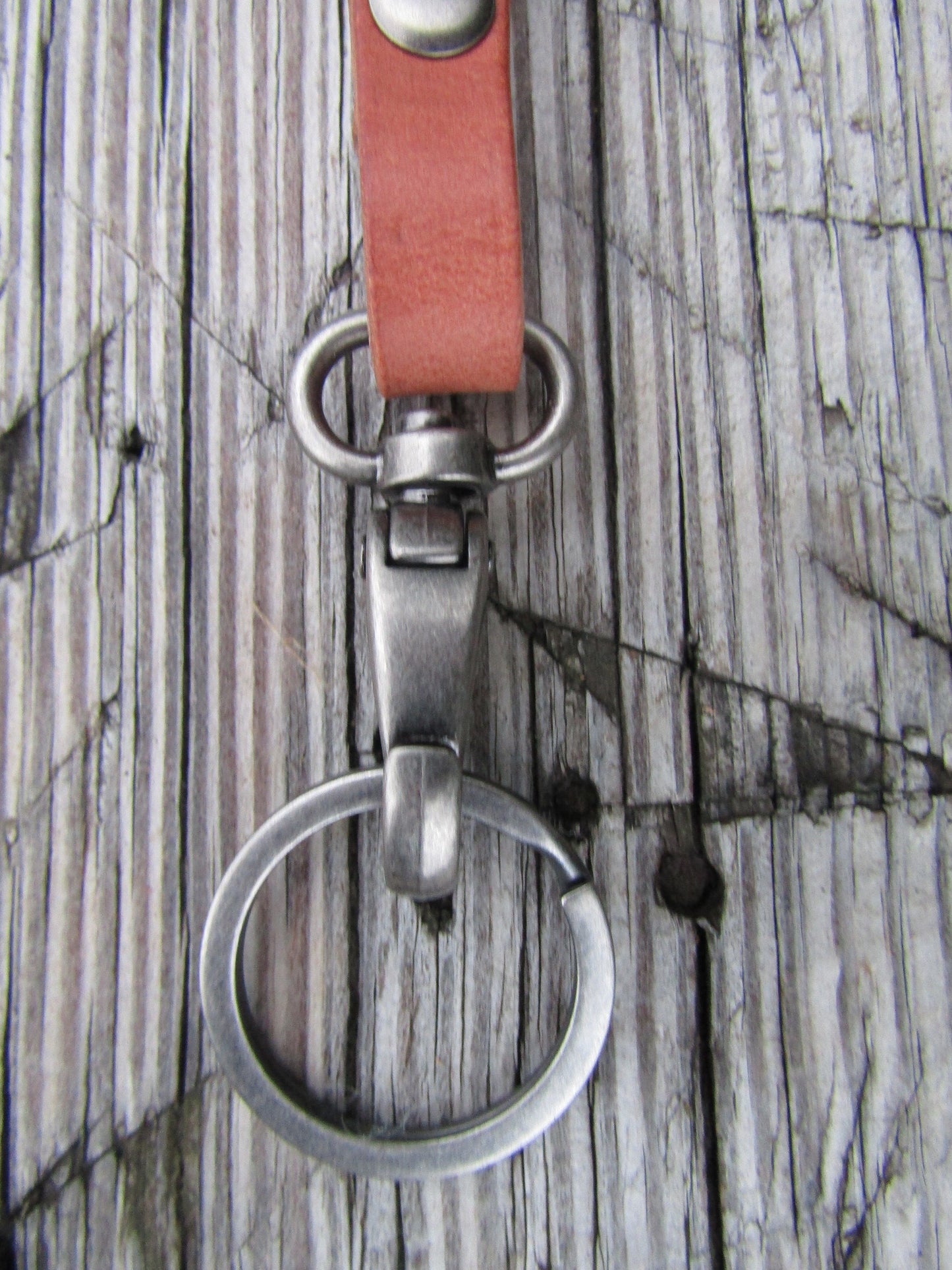 Hermann Oak harness leather lanyard, Made in USA, leather made in USA, hand made lanyard, custom made leather lanyard.