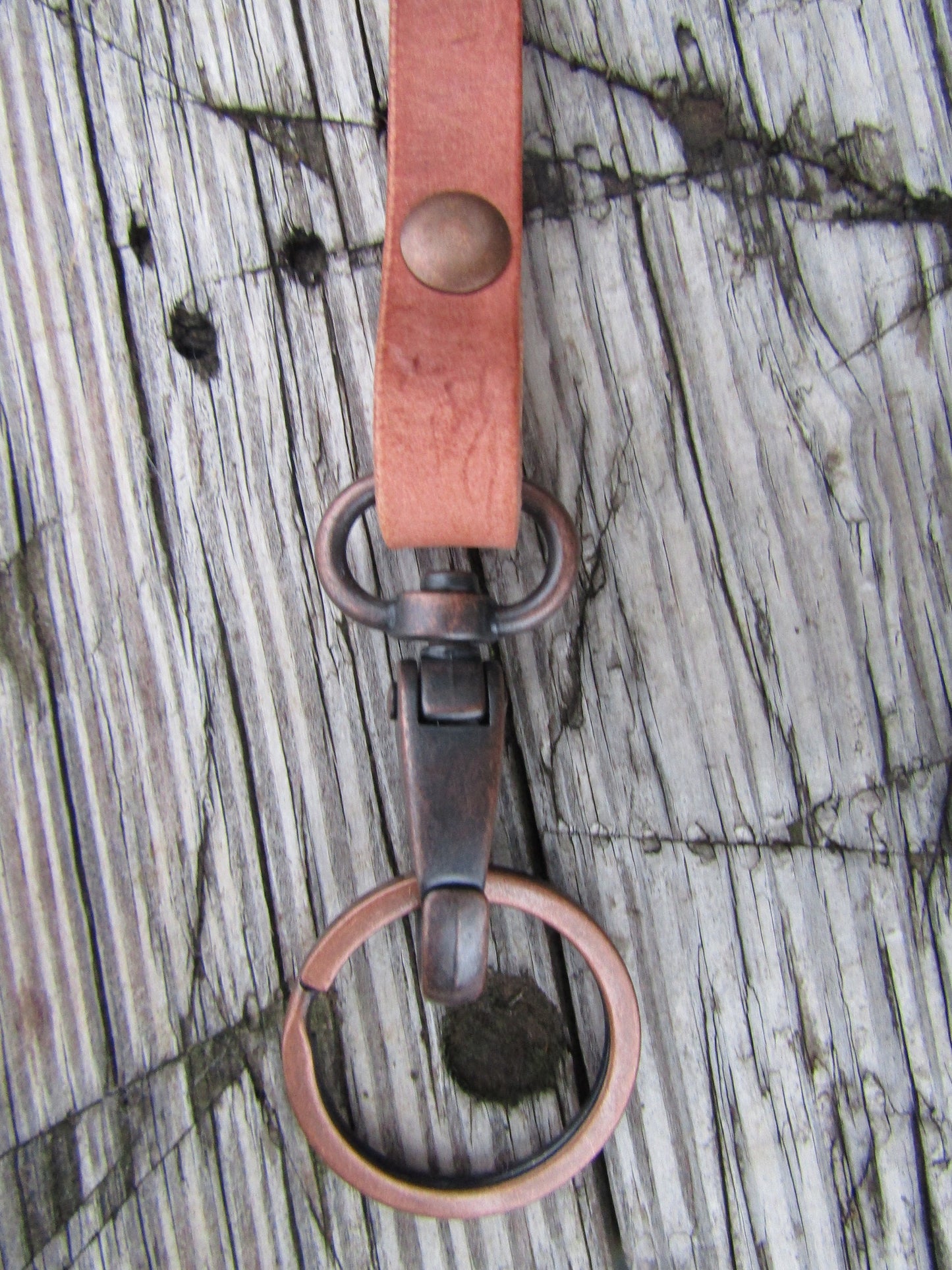 Hermann Oak harness leather lanyard, Made in USA, leather made in USA, hand made lanyard, custom made leather lanyard.