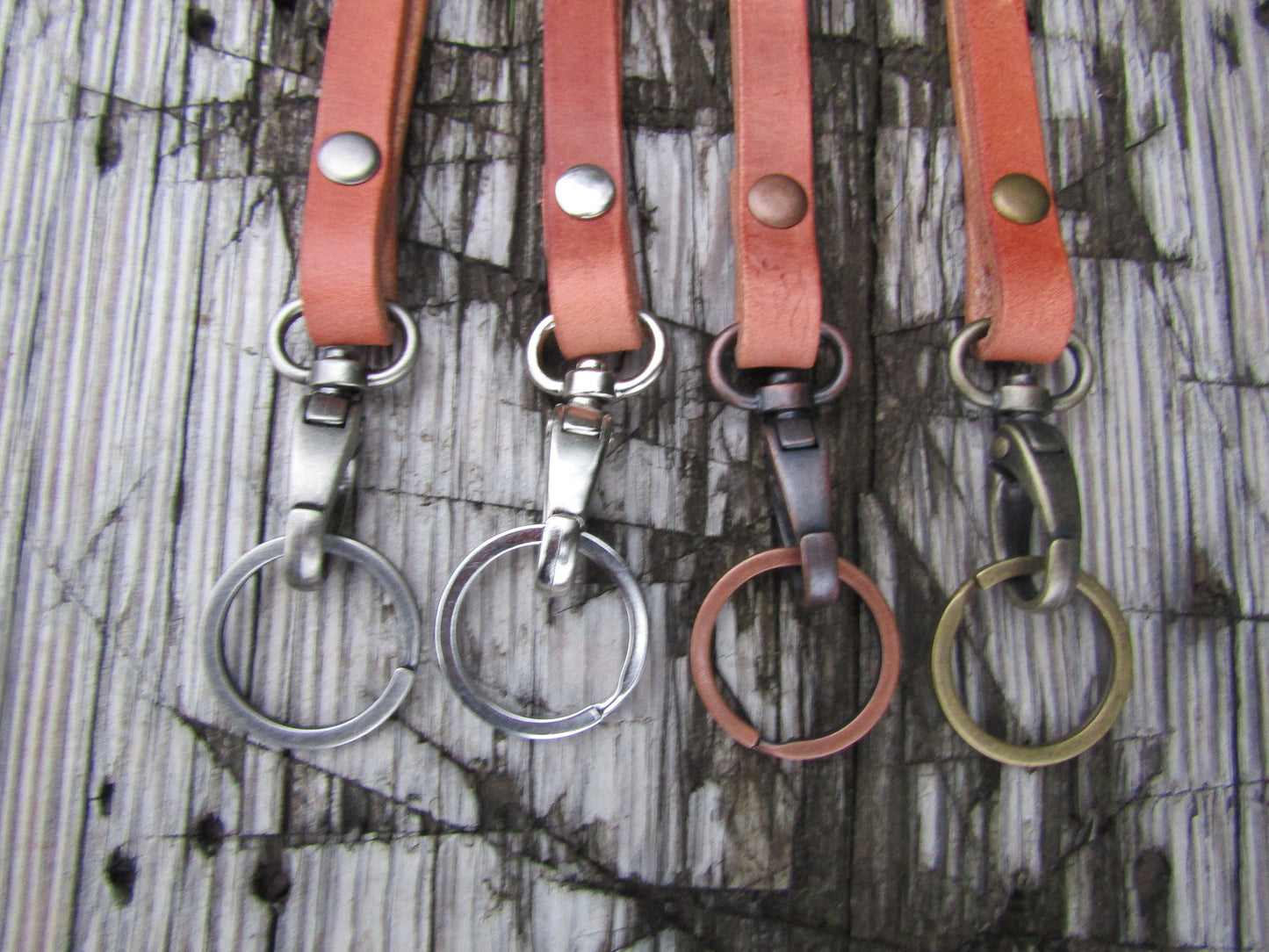 Hermann Oak harness leather lanyard, Made in USA, leather made in USA, hand made lanyard, custom made leather lanyard.