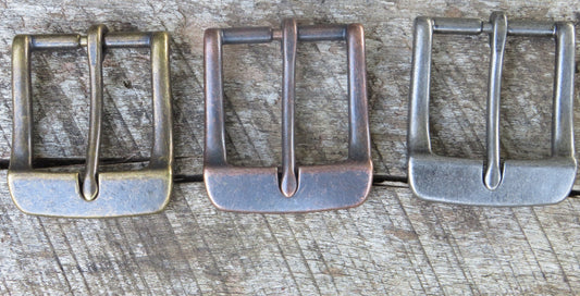 1 1/2" buckle with antique finish belt buckle strap buckle antique copper antique steel antique finish antique brass finish