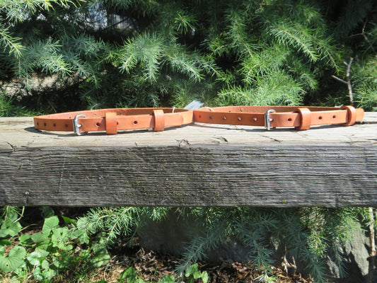Pair of Hermann Oak harness leather straps, leather edc straps, leather blanket straps, bedroll straps camping straps leather utility straps